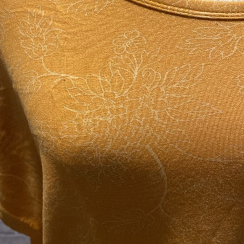 Buffalo David Bitton Mustard French Terry Tunic Top | Size XL | NWT - Picture 2 of 6